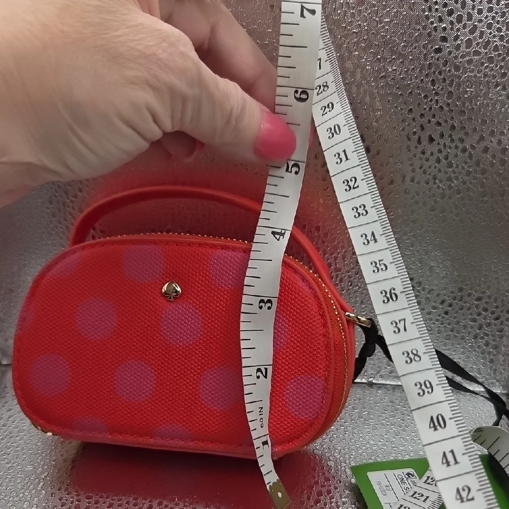 Kate Spade Red and Purple Polka Dot Bag